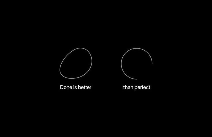Done is better than perfect — Disfruta la caída