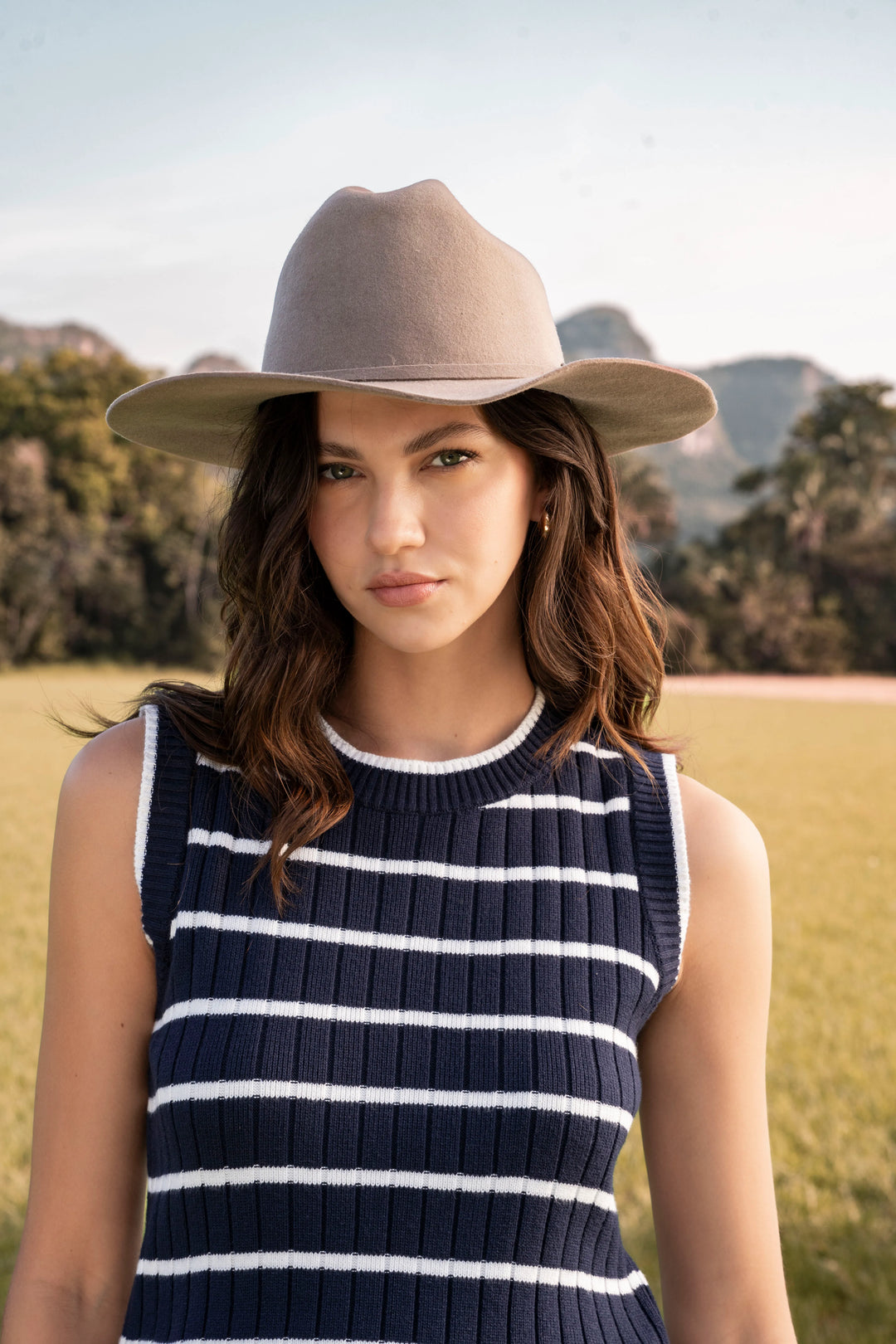 Top Ribbed  Mujer Azul Oscuro