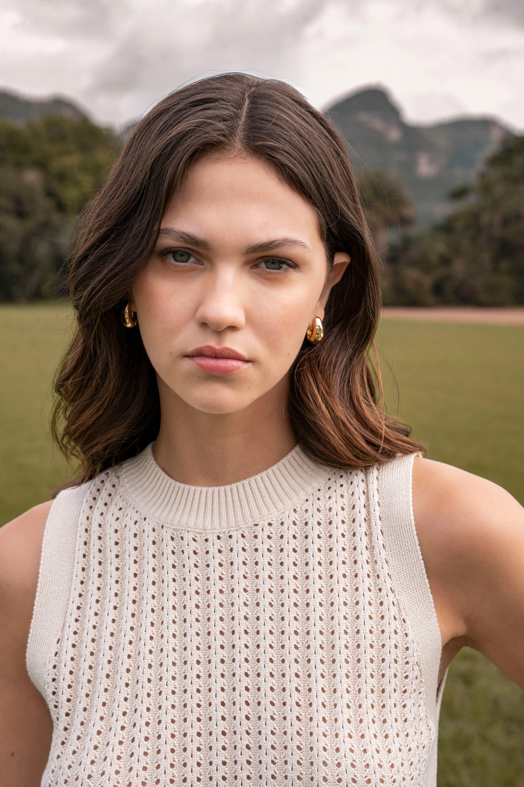 Top Barn Mujer Crema