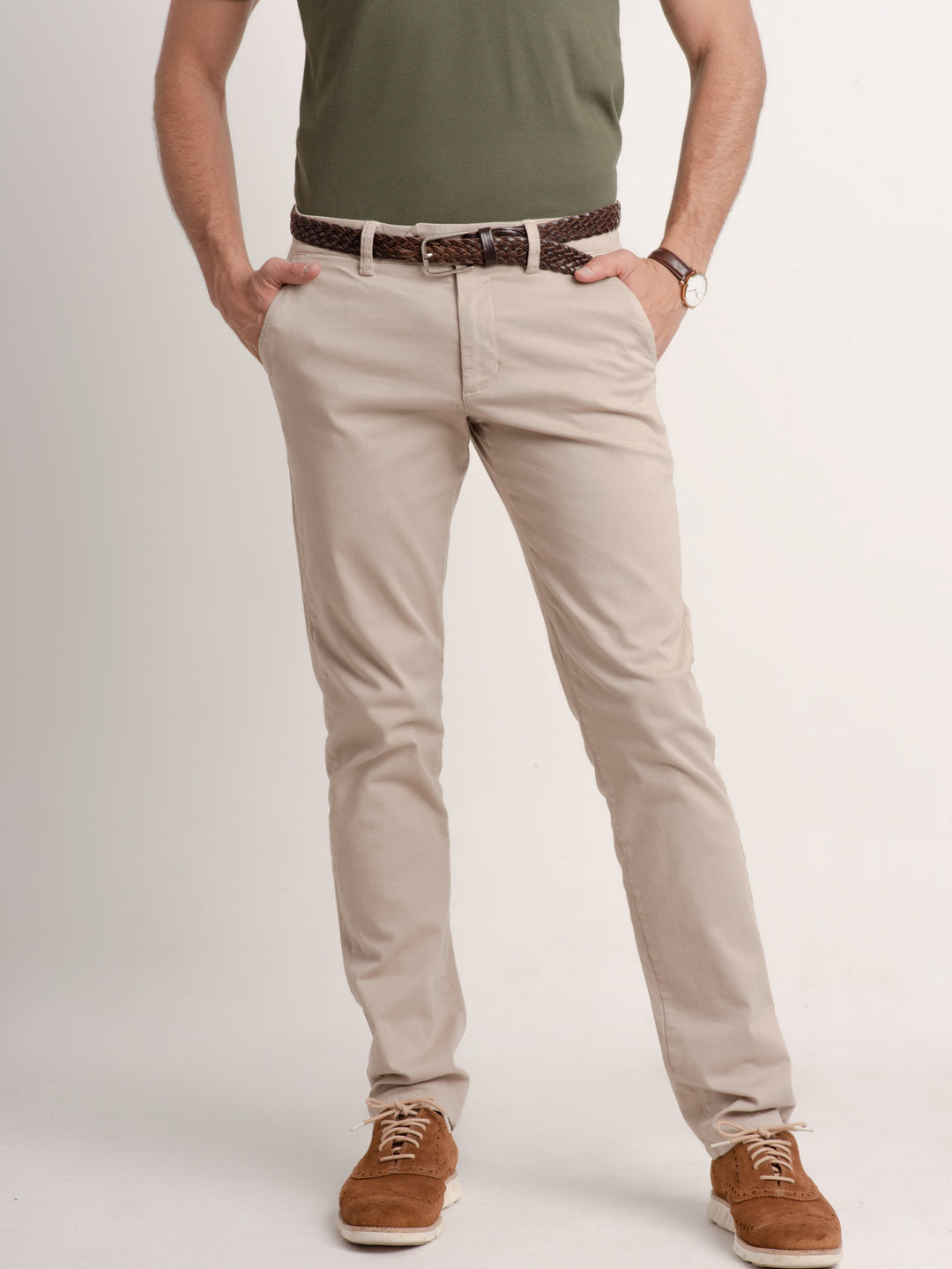 Semi Formal Outfit Pantalon Beige Hombre Con Que Camisa Combina