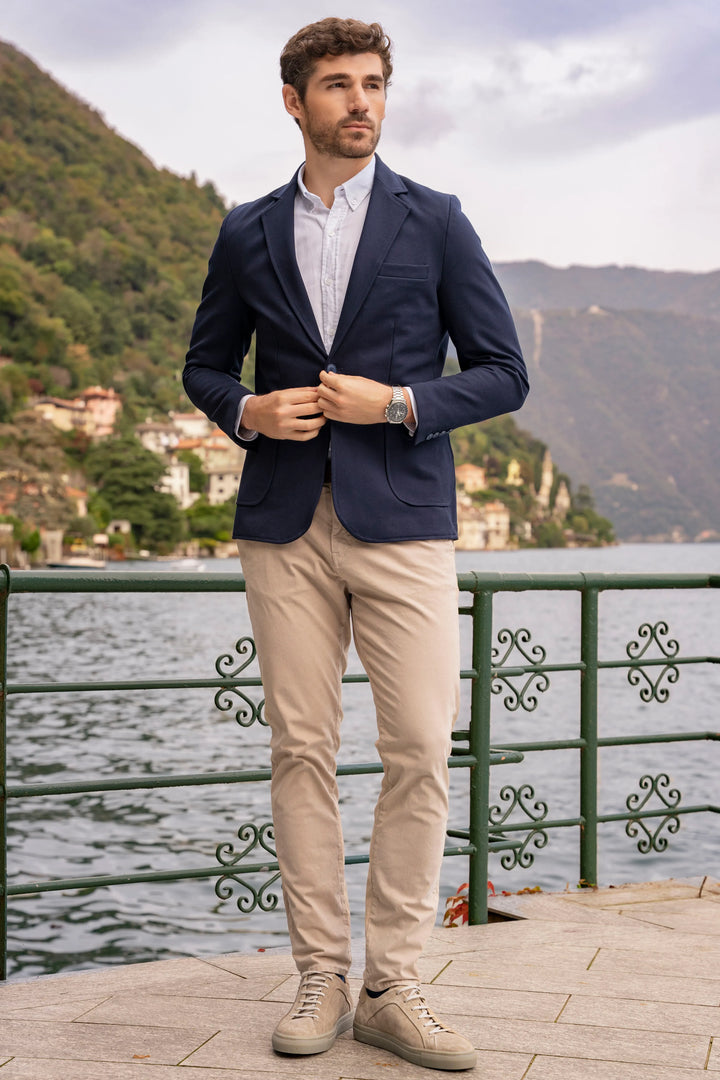 Blazer Comfort Hombre Azul Oscuro