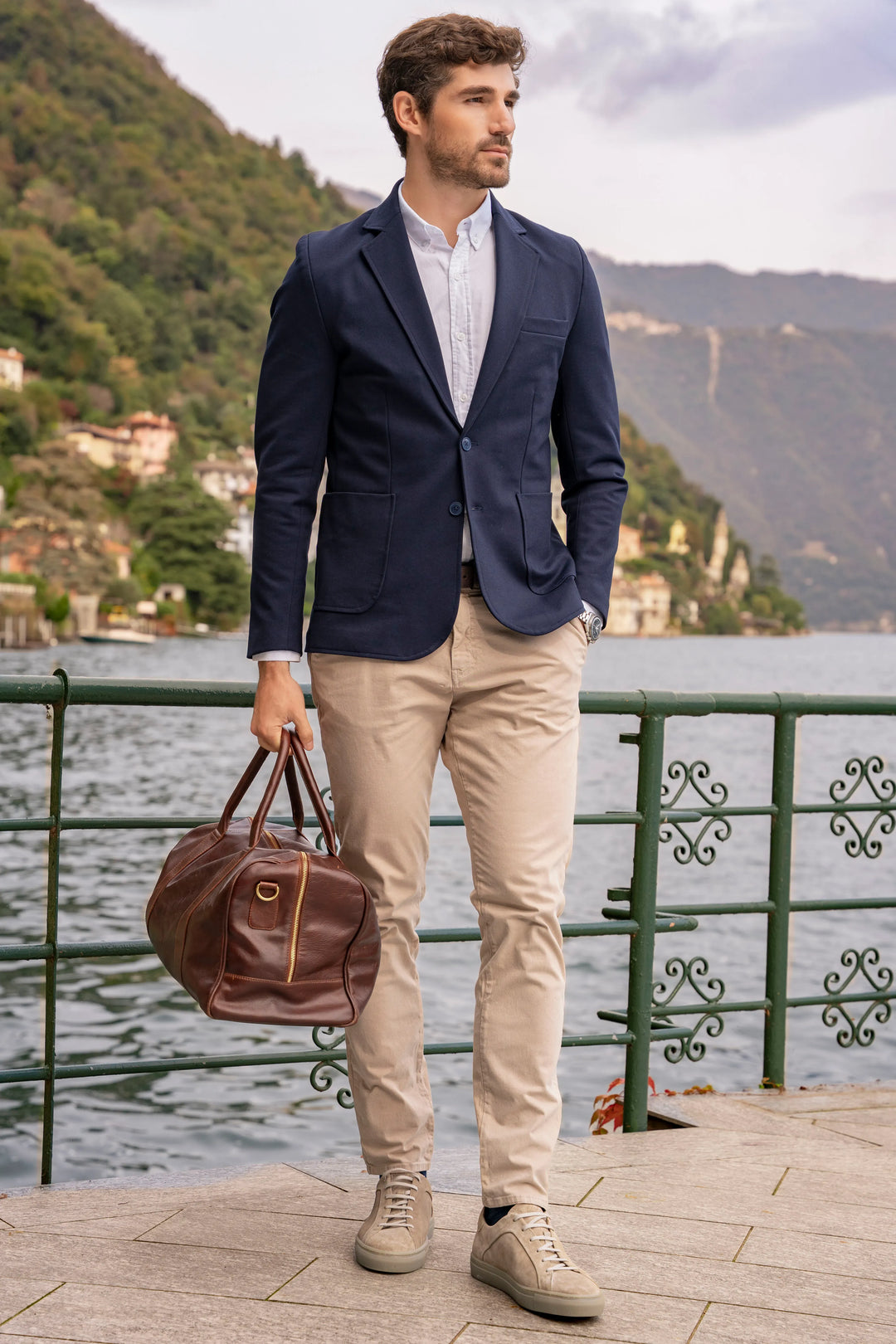 Blazer Comfort Hombre Azul Oscuro