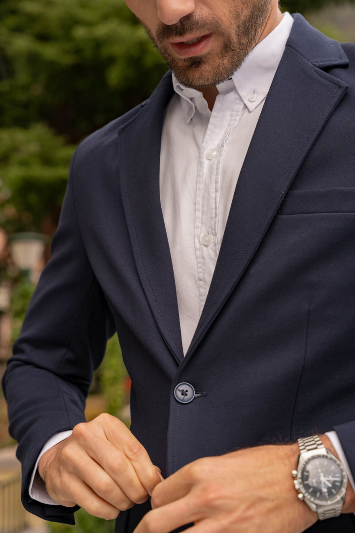 Blazer Comfort Hombre Azul Oscuro