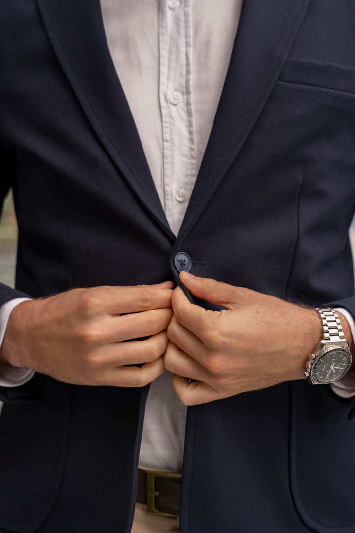 Blazer Comfort Hombre Azul Oscuro