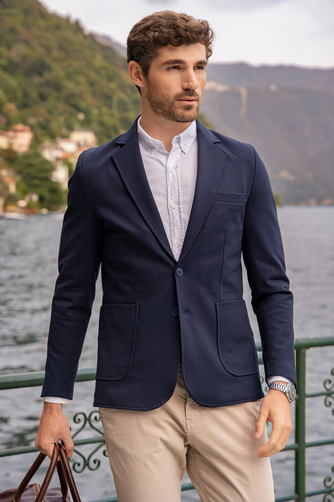 Blazer Comfort Hombre Azul Oscuro