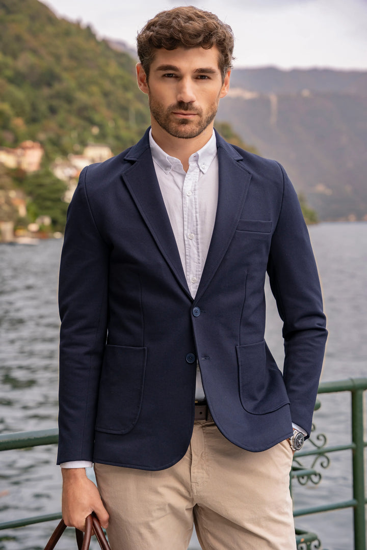 Blazer Comfort Hombre Azul Oscuro