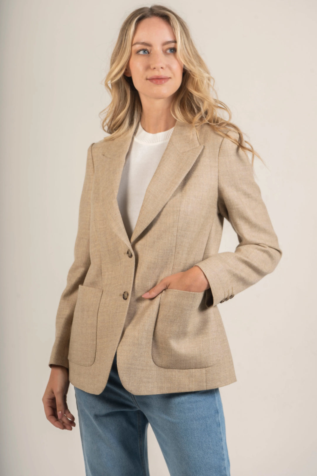 Sueter tipo blazer mujer hot sale