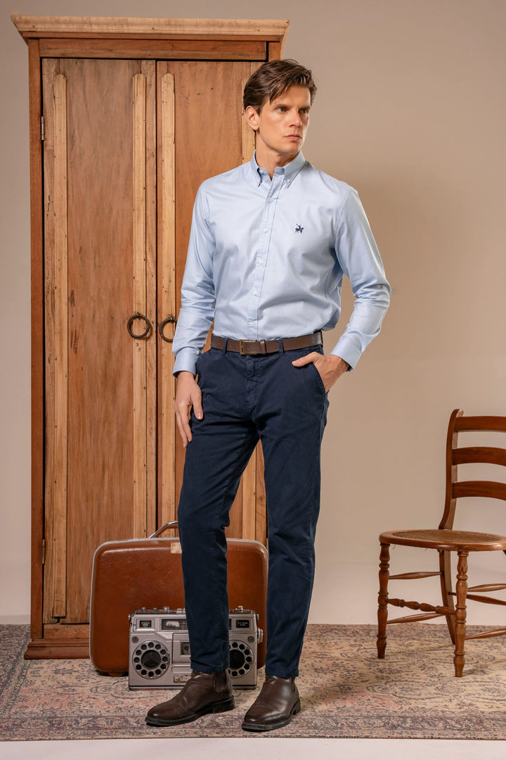 Camisa Breeze Hombre Azul Claro