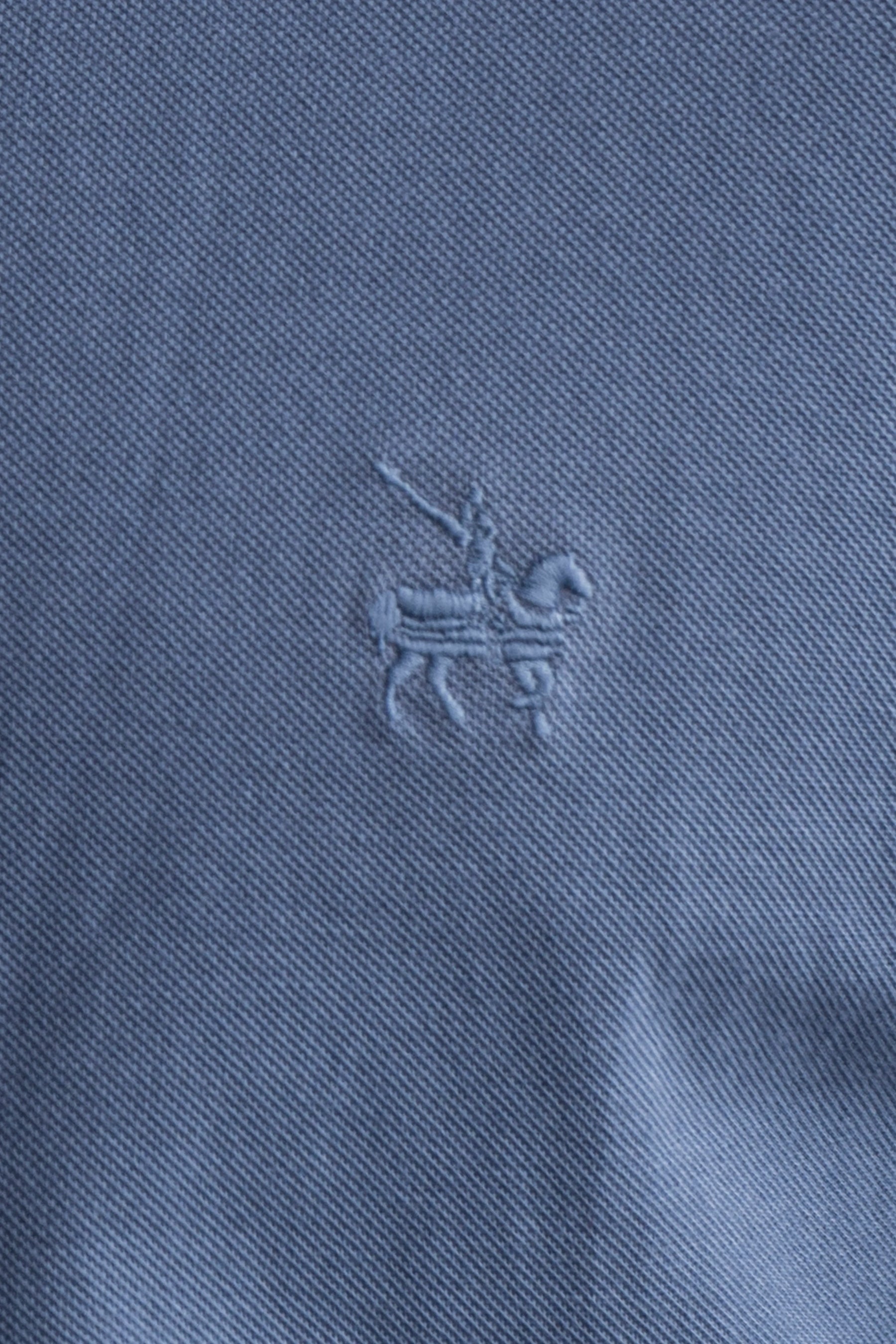 Camisa Micro Pique Hombre Azul Petroleo