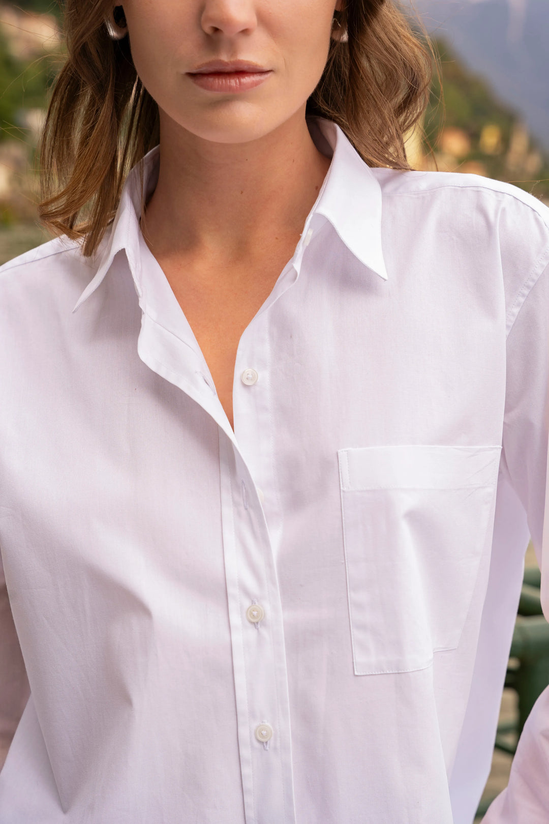 Camisa Oversized Pocket Mujer Blanco