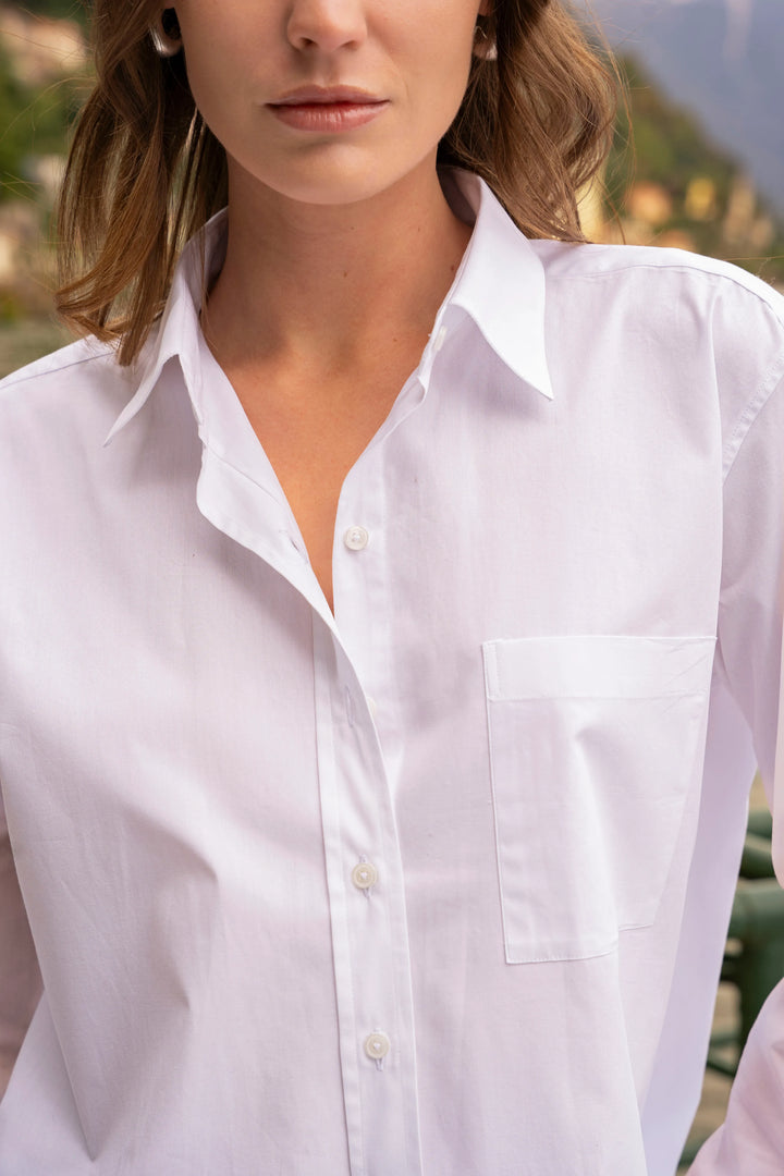 Camisa Oversized Pocket Mujer Blanco