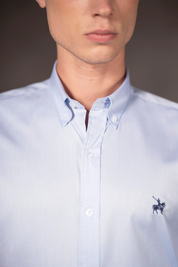 Camisa Vincenzo Hombre Azul Claro