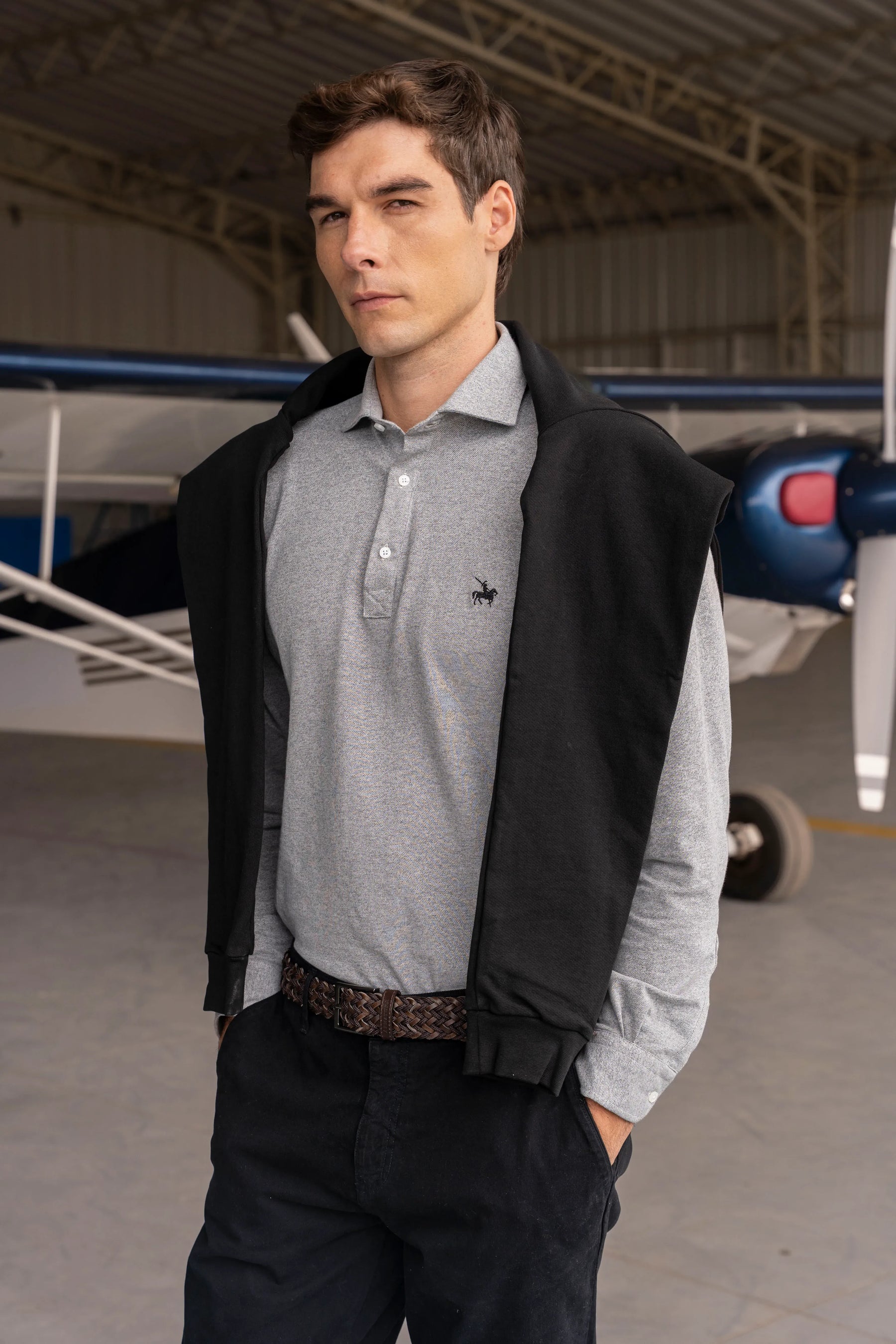 Camisa Marrakech Hombre Gris