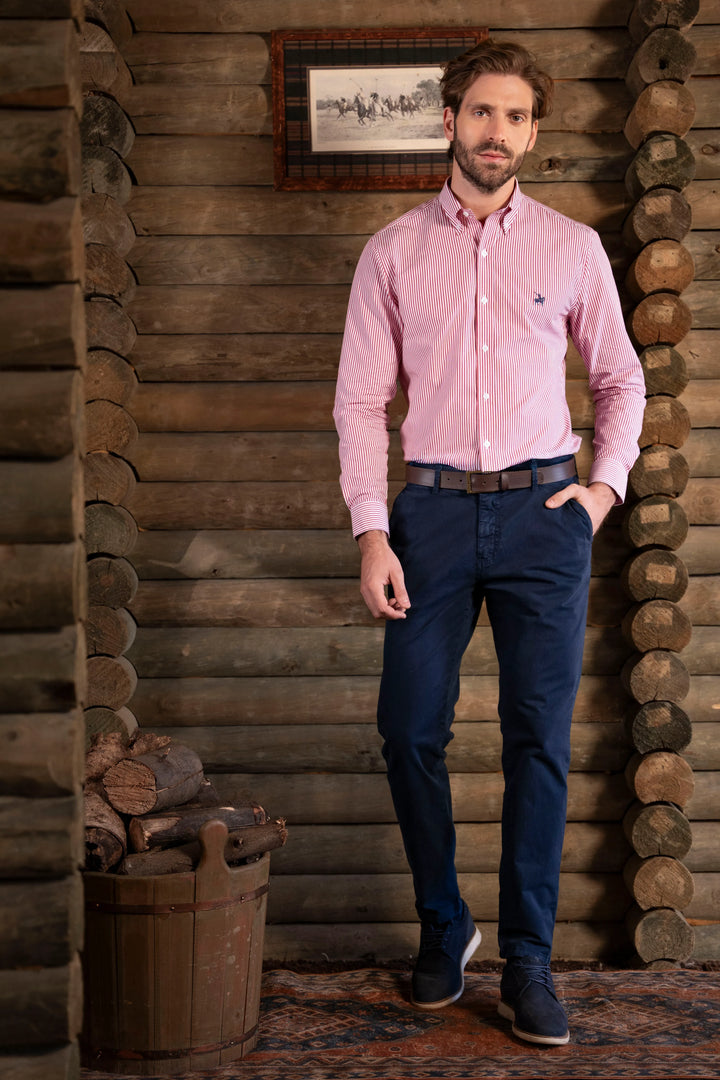 Camisa Cleverton Hombre Rojo