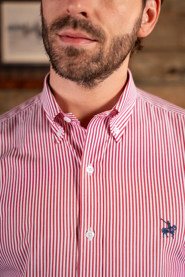 Camisa Cleverton Hombre Rojo