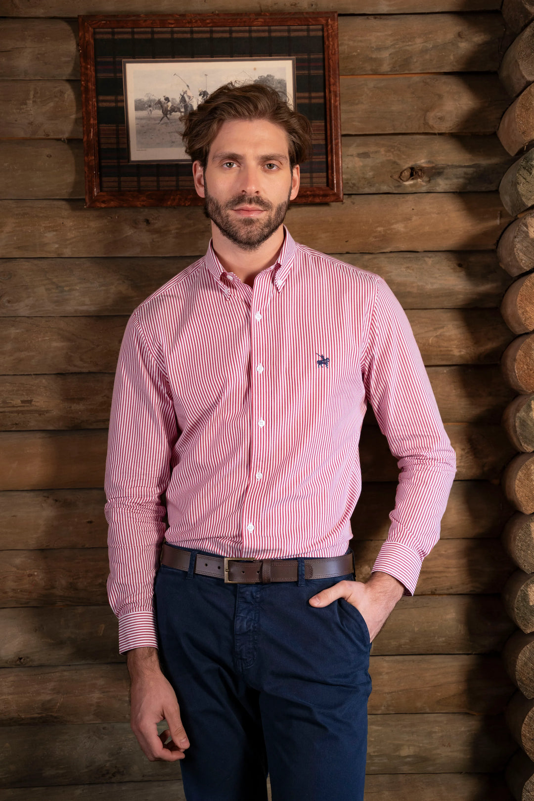 Camisa Cleverton Hombre Rojo