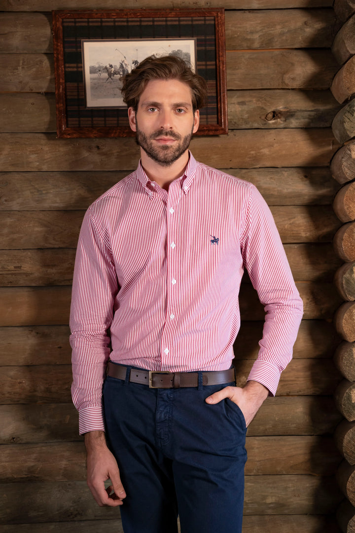 Camisa Cleverton Hombre Rojo