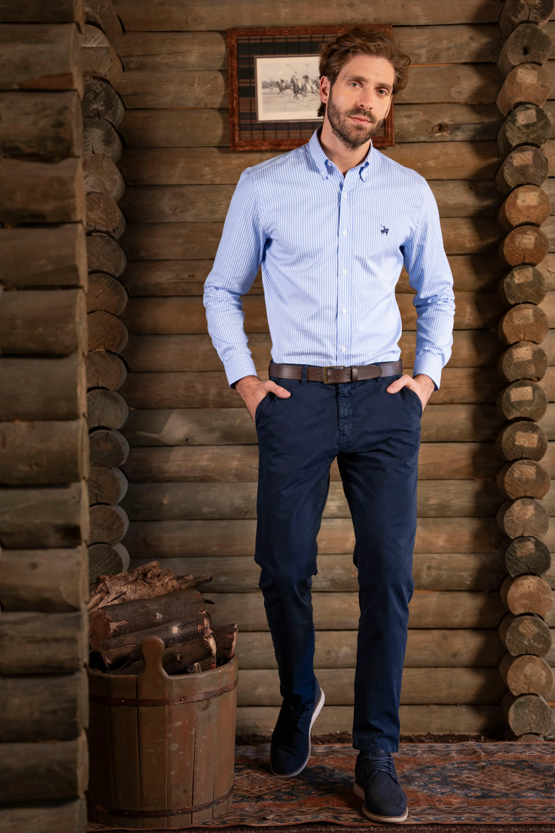 Camisa Lyon No Iron Hombre