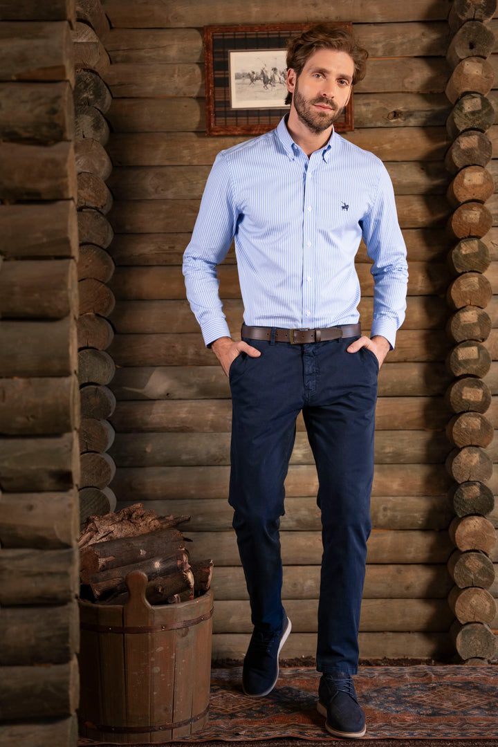 Camisa Lyon No Iron Hombre