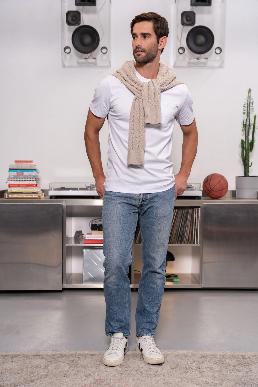 Camiseta Premium Hombre Blanco