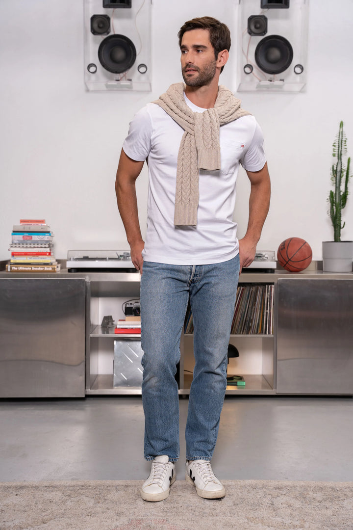 Camiseta Premium Hombre Blanco