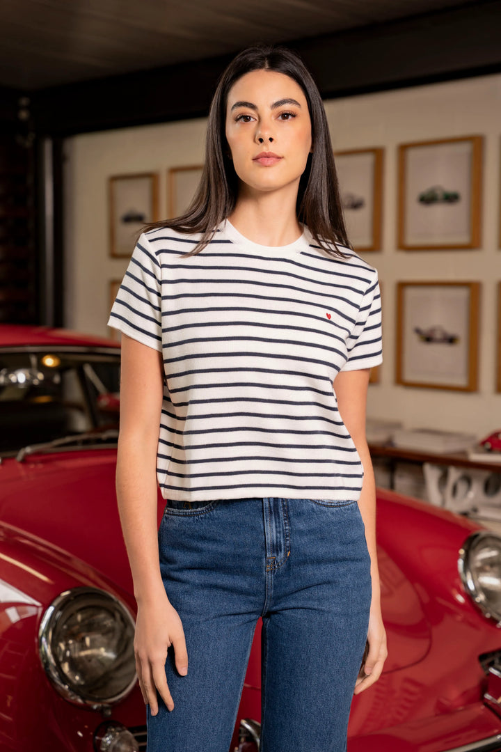 Camiseta Striped T shirt Mujer