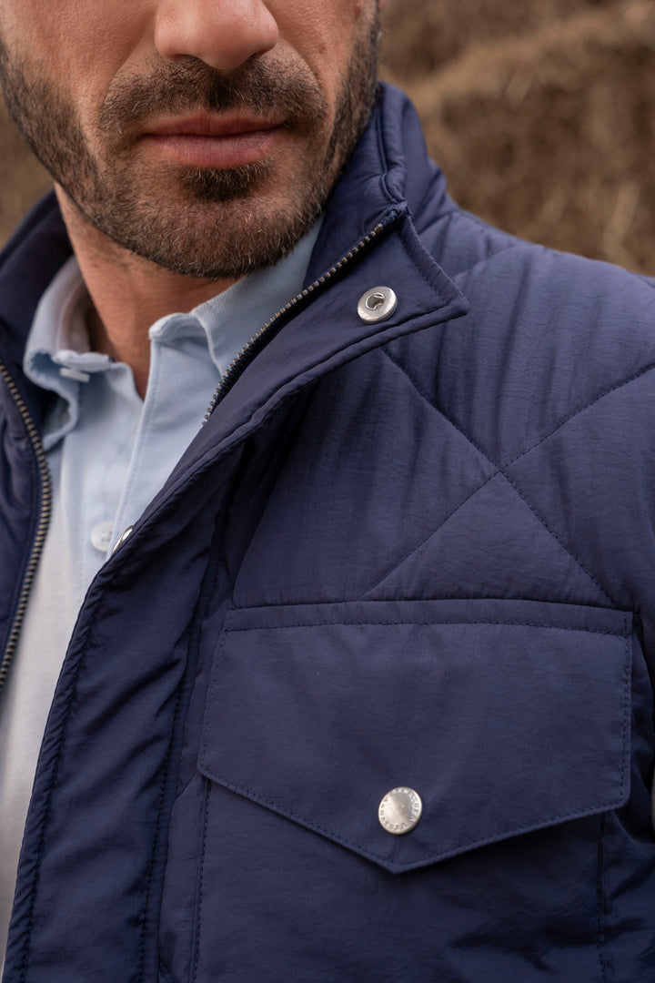 Chaleco Berlin Padded Hombre Azul Oscuro