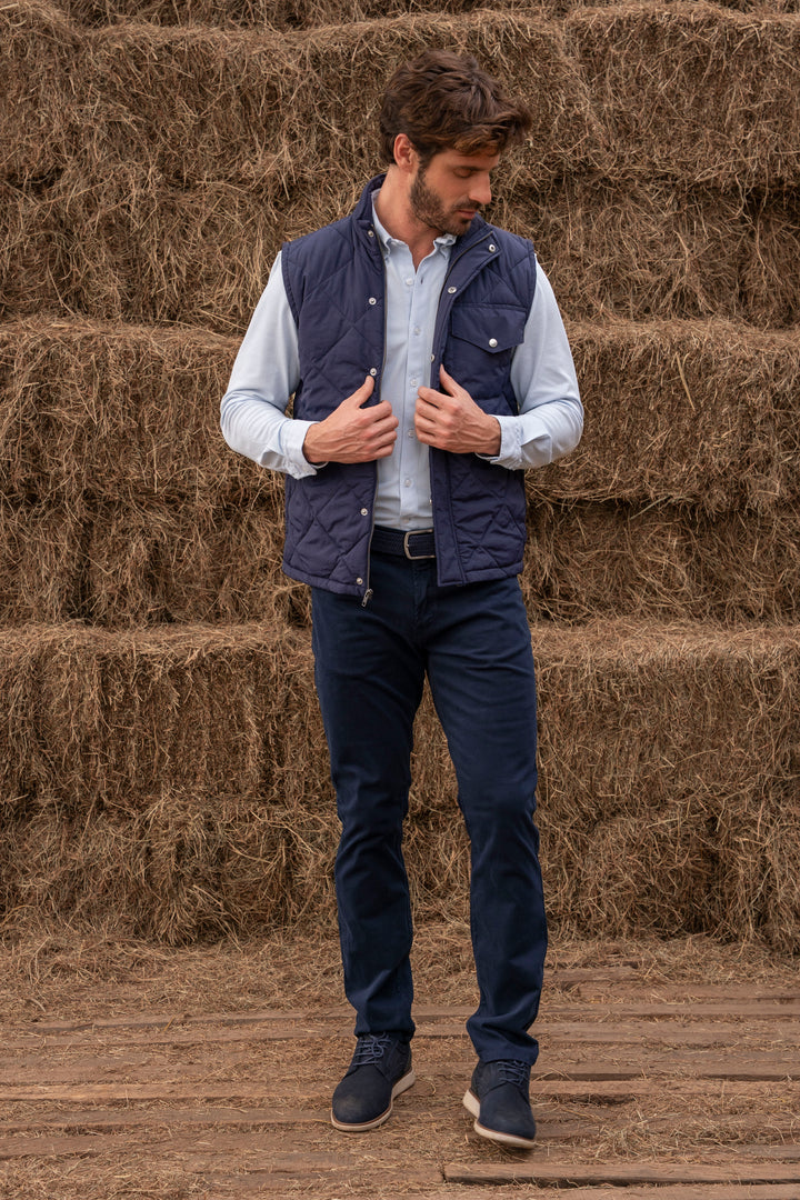 Chaleco Berlin Padded Hombre Azul Oscuro