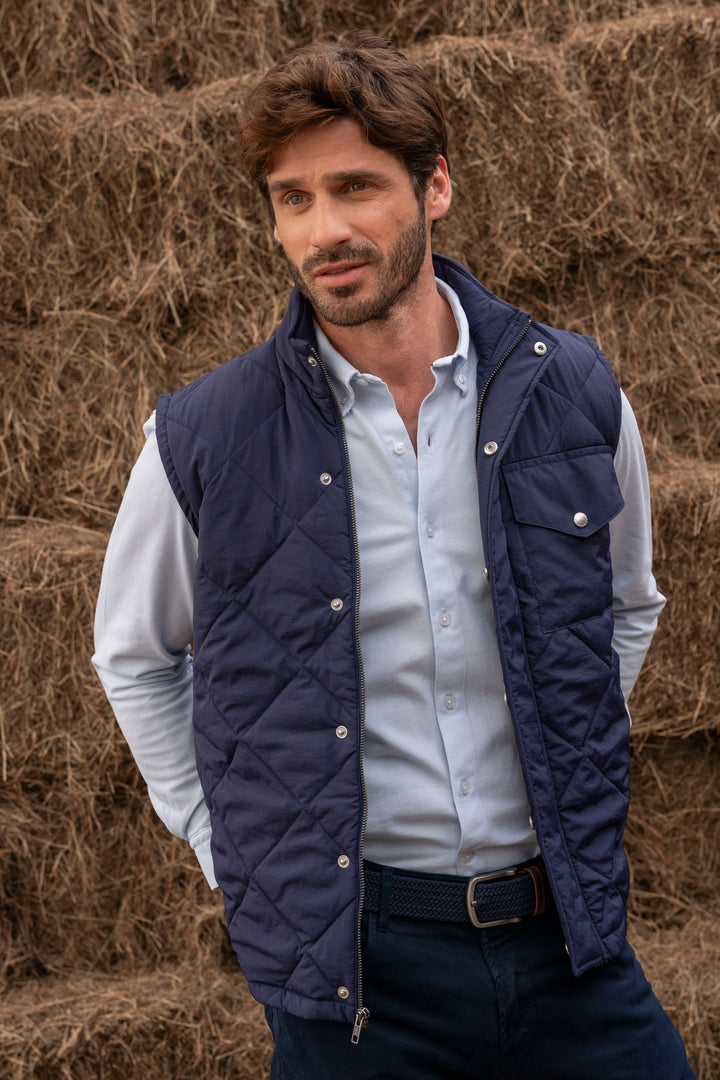 Chaleco Berlin Padded Hombre Azul Oscuro