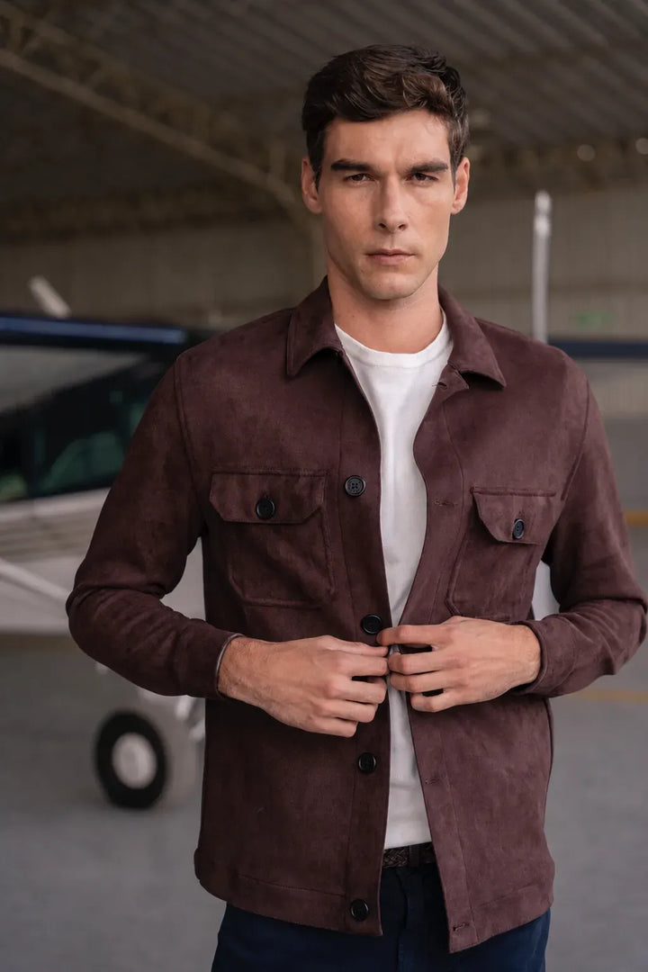 Chaqueta Casablanca Hombre Tabaco