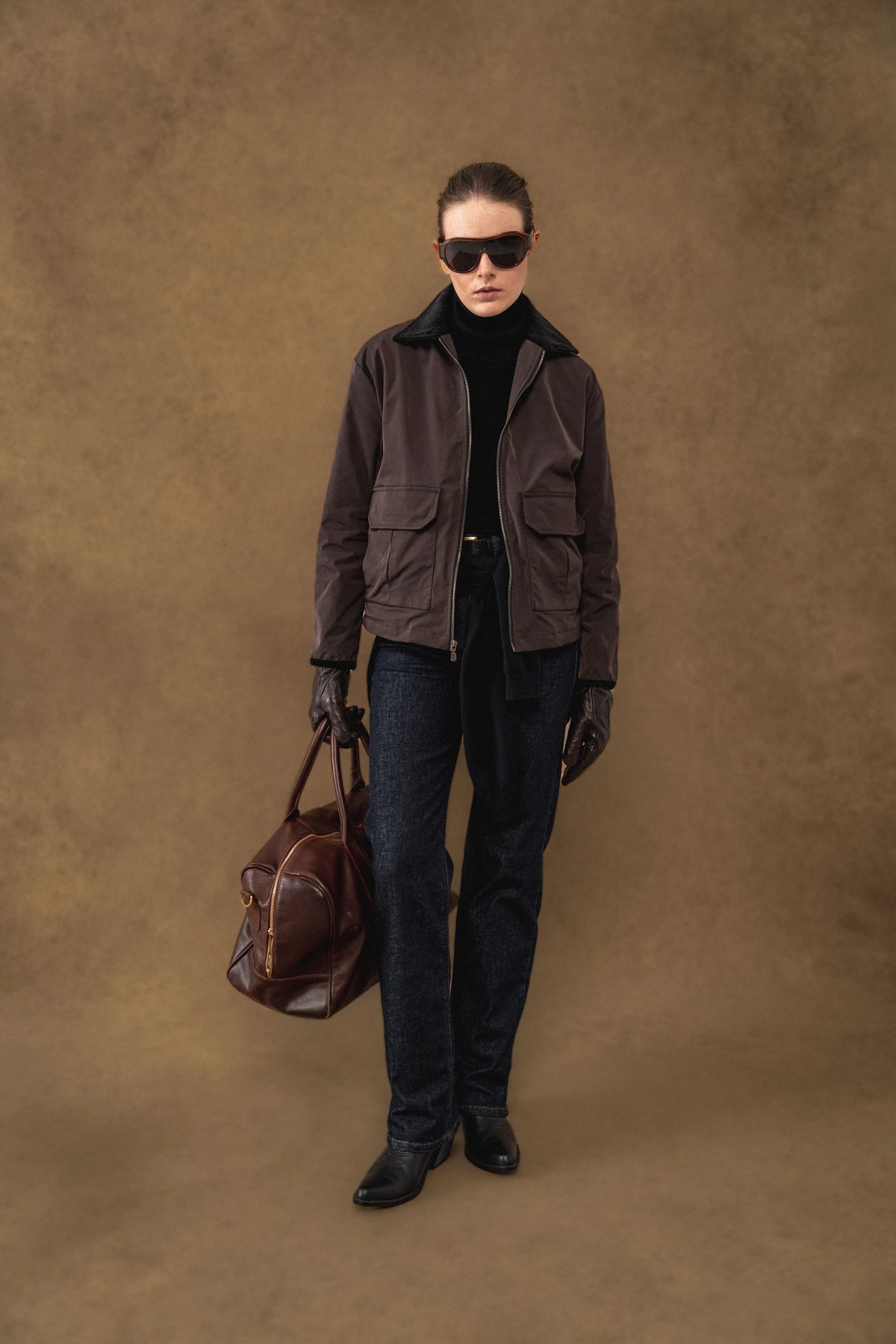 Chaqueta Parka Mujer Cafe