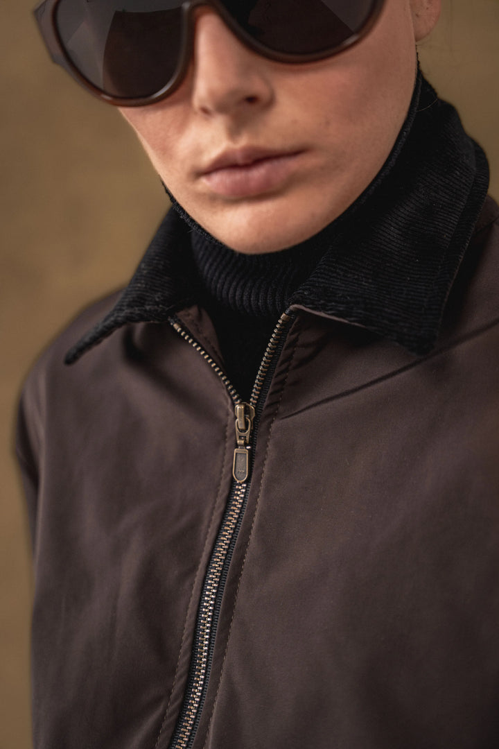 Chaqueta Parka Mujer Cafe