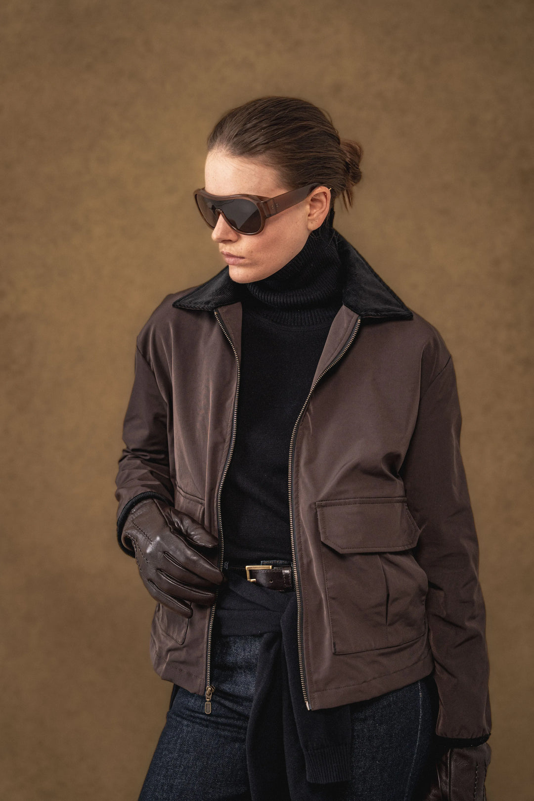 Chaqueta Parka Mujer Cafe