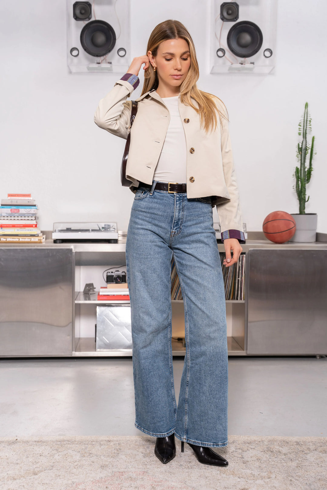 Trench Corto Mujer Tan