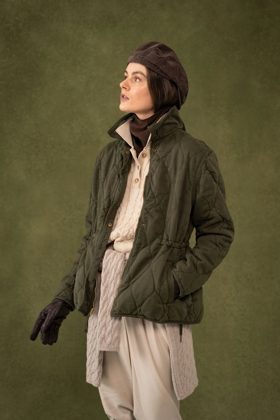 Chaqueta Aurora Verde Militar