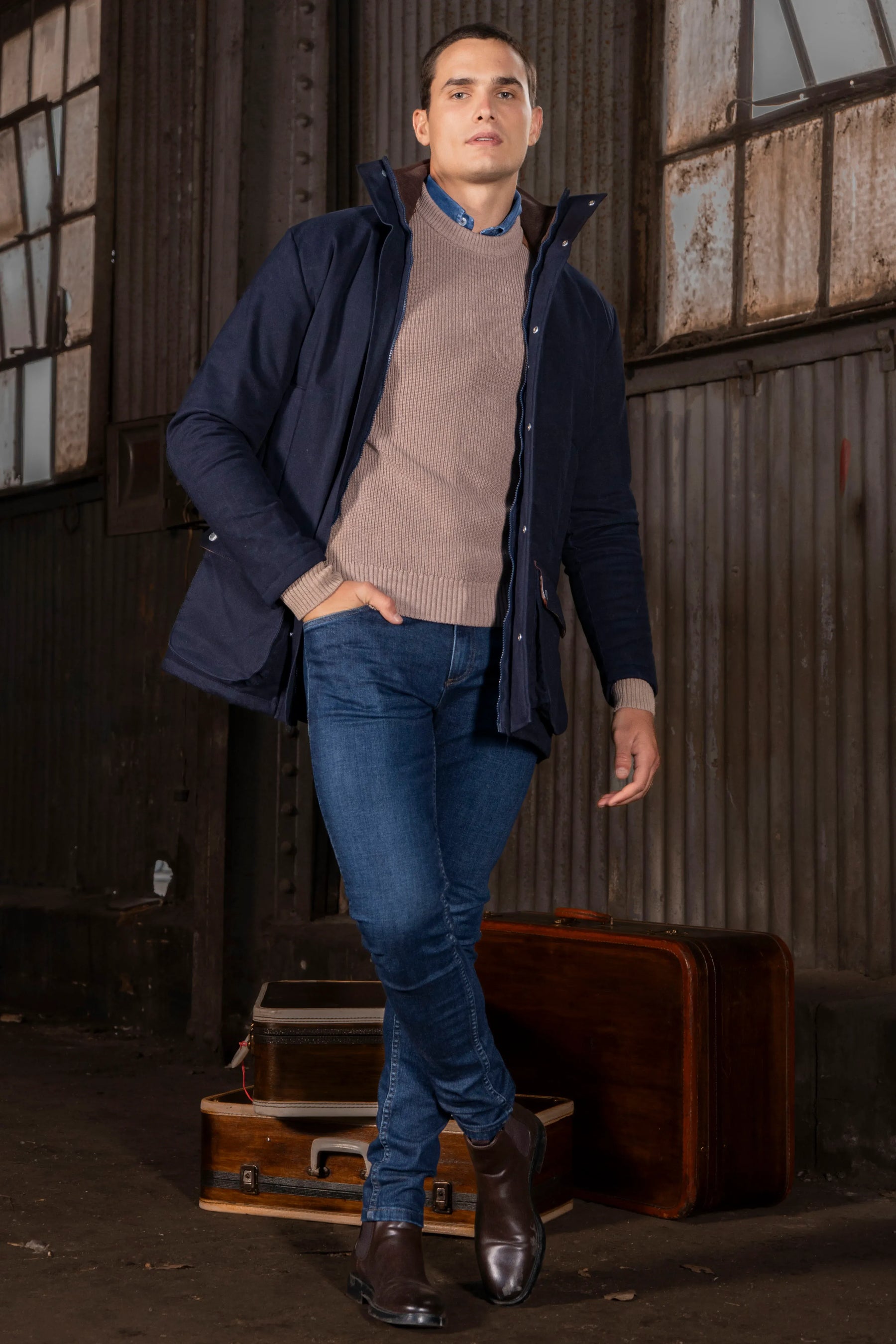 Chaqueta Ellington Hombre Azul