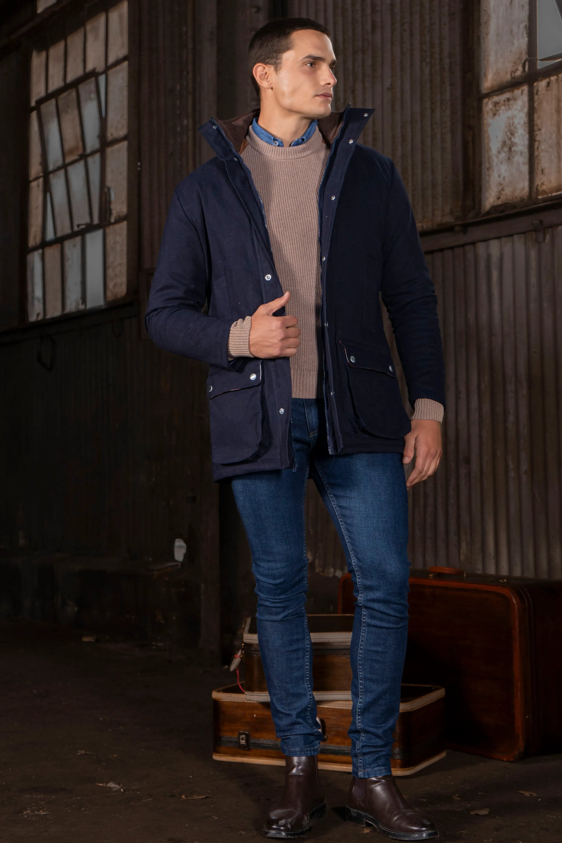 Chaqueta Ellington Hombre Azul