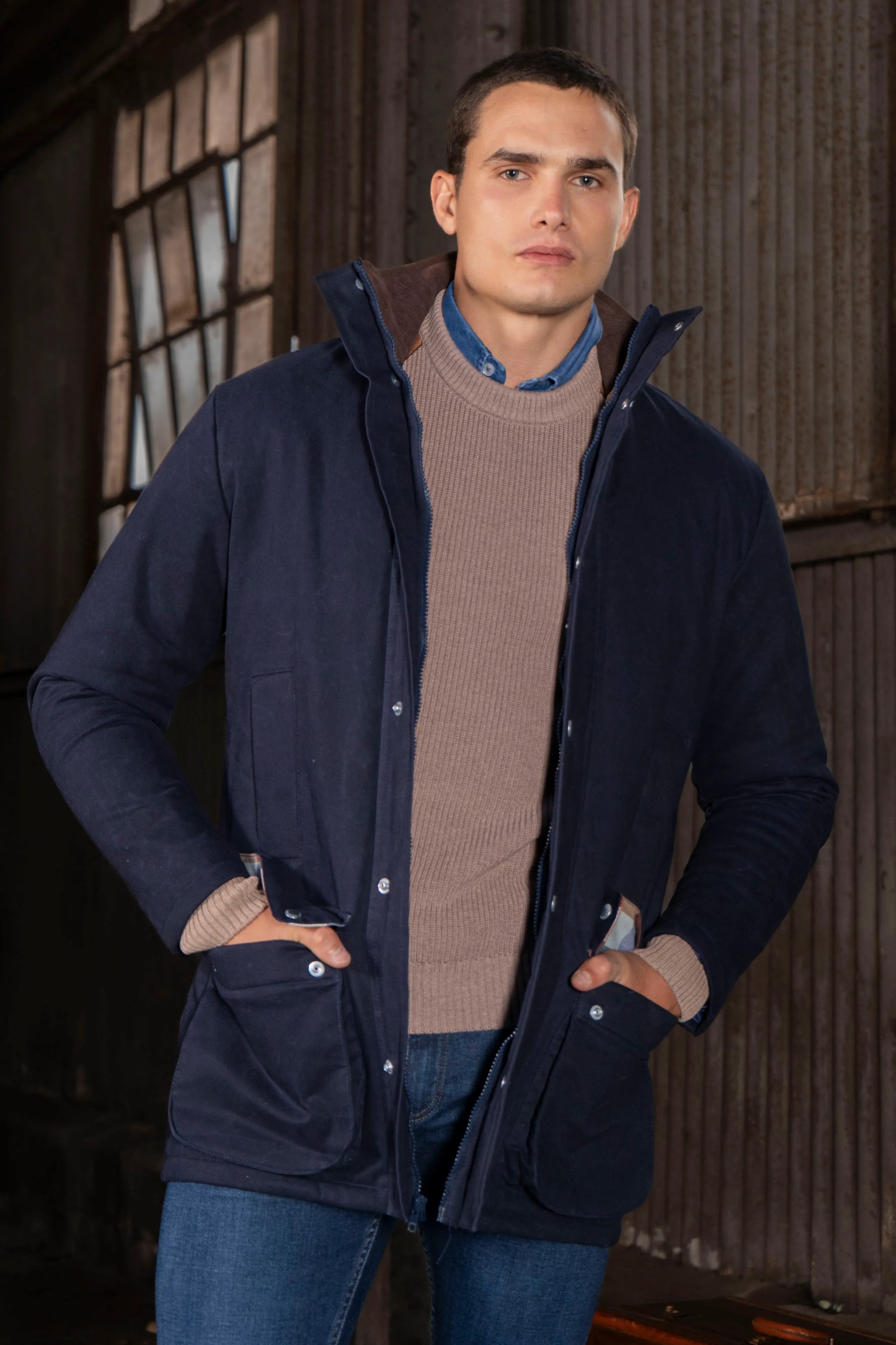 Chaqueta Ellington Hombre Azul