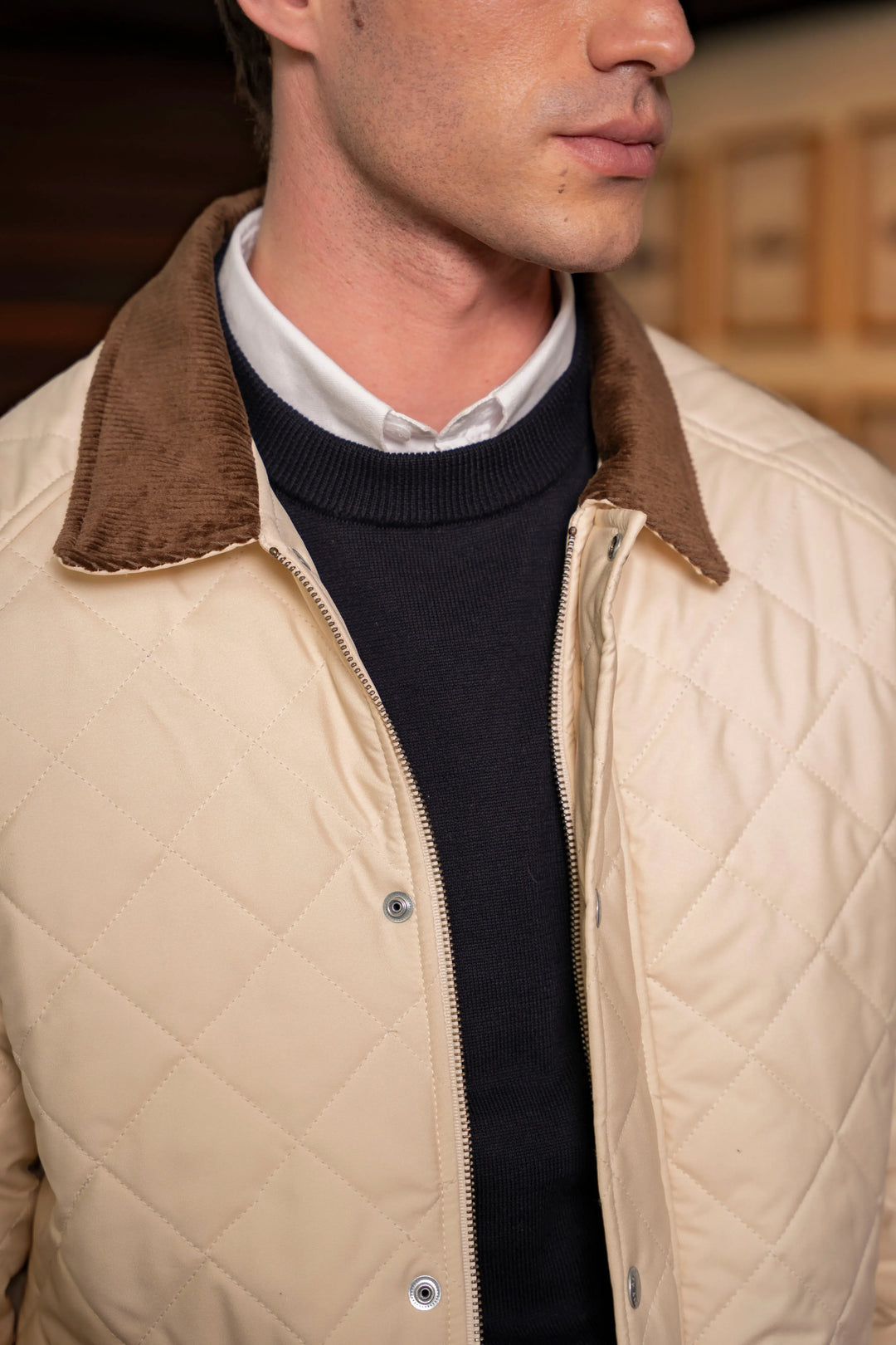 Chaqueta Balmoral Hombre Beige