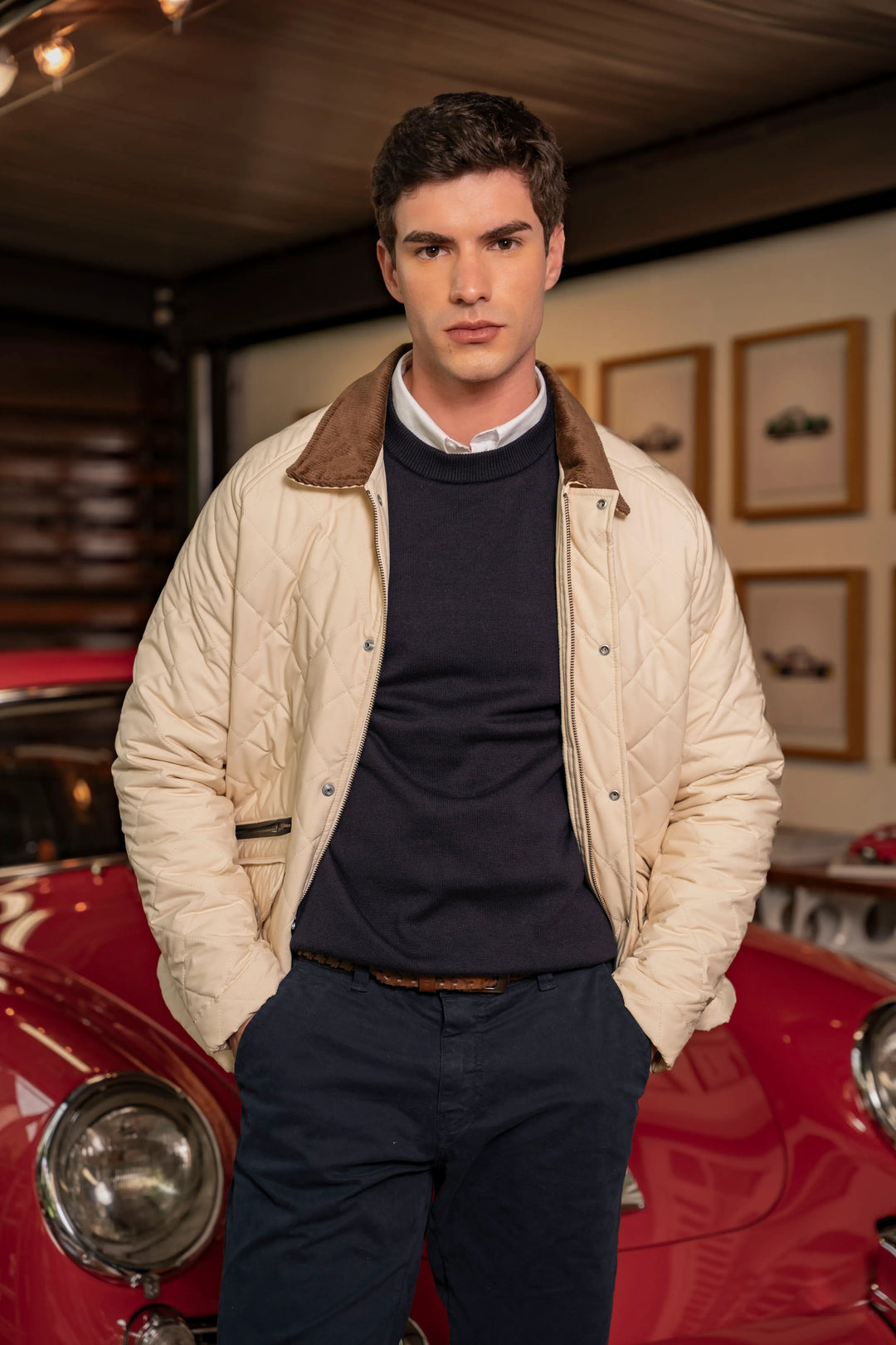 Chaqueta Balmoral Hombre Beige