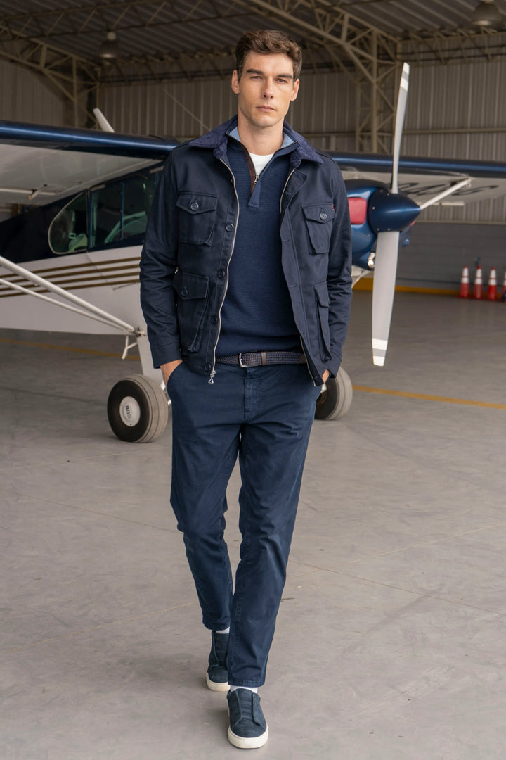 Chaqueta Atlas Hombre Azul Oscuro
