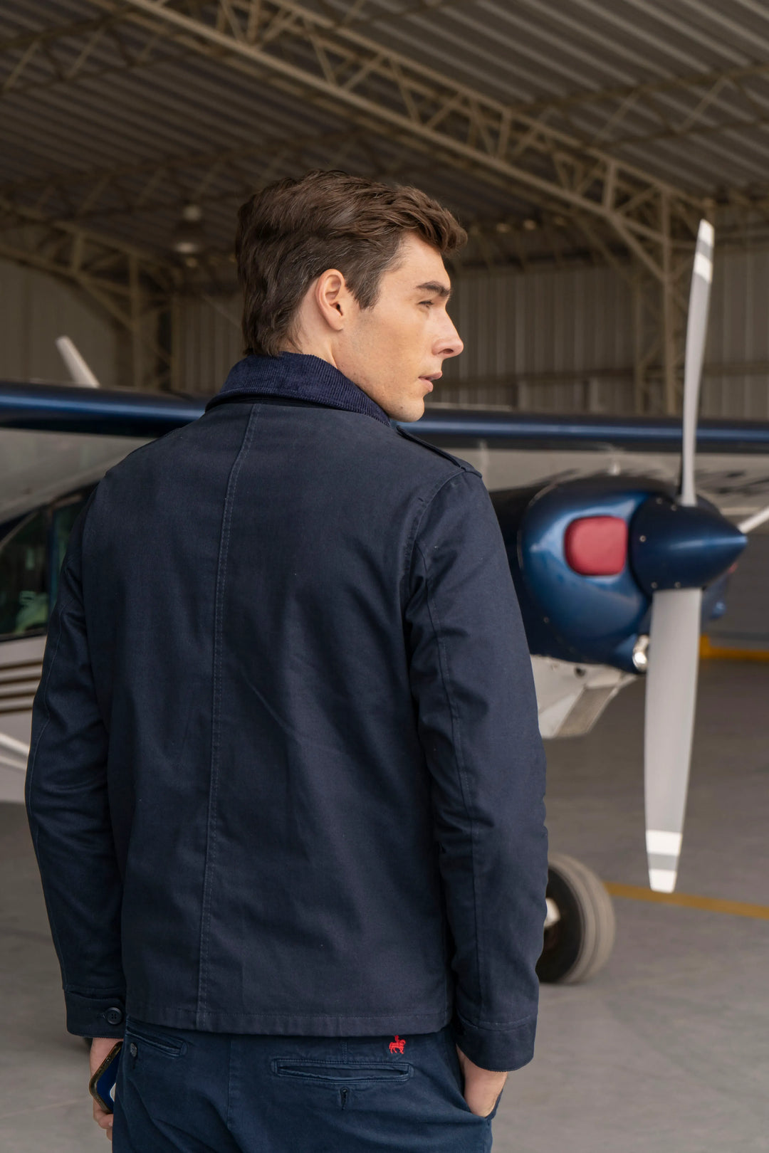 Chaqueta Atlas Hombre Azul Oscuro