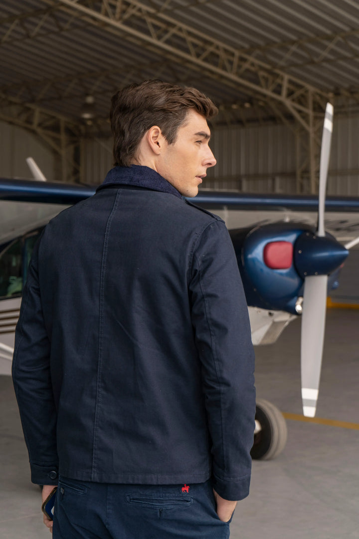 Chaqueta Atlas Hombre Azul Oscuro