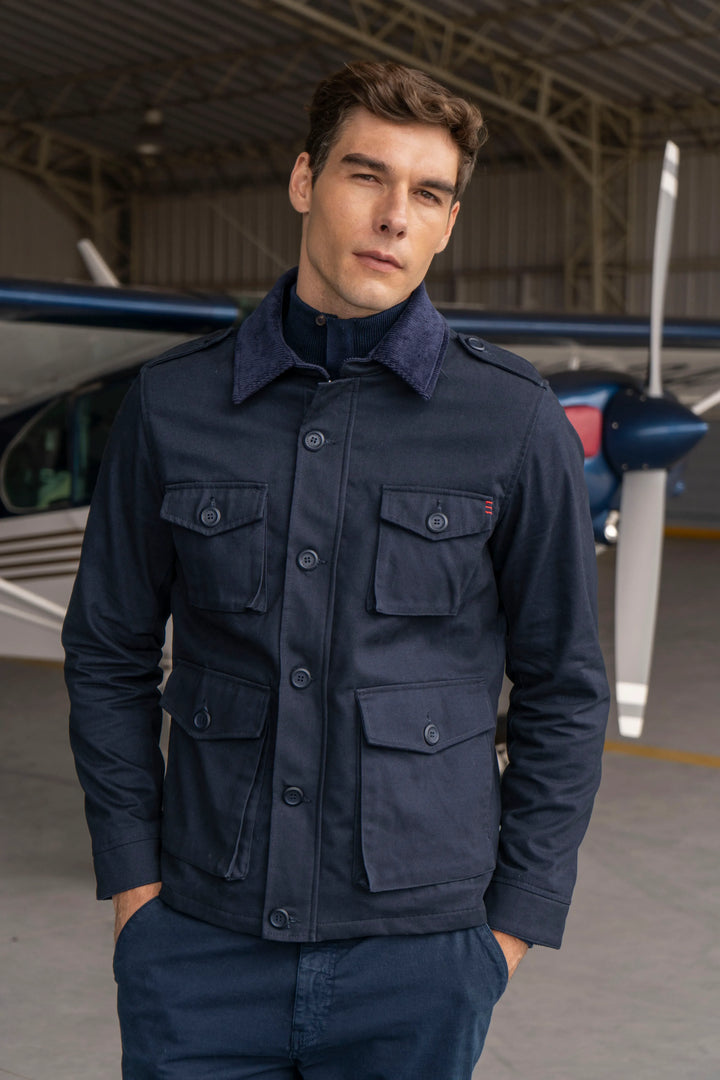 Chaqueta Atlas Hombre Azul Oscuro