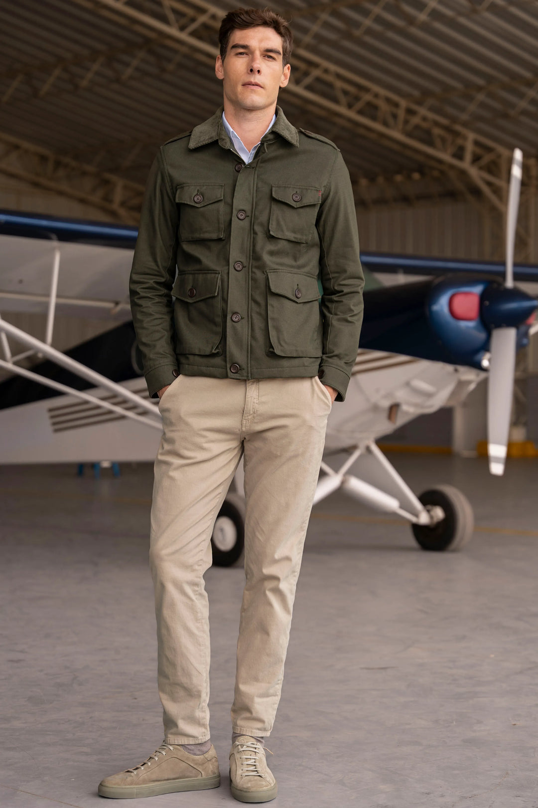 Chaqueta Atlas Hombre Verde Militar