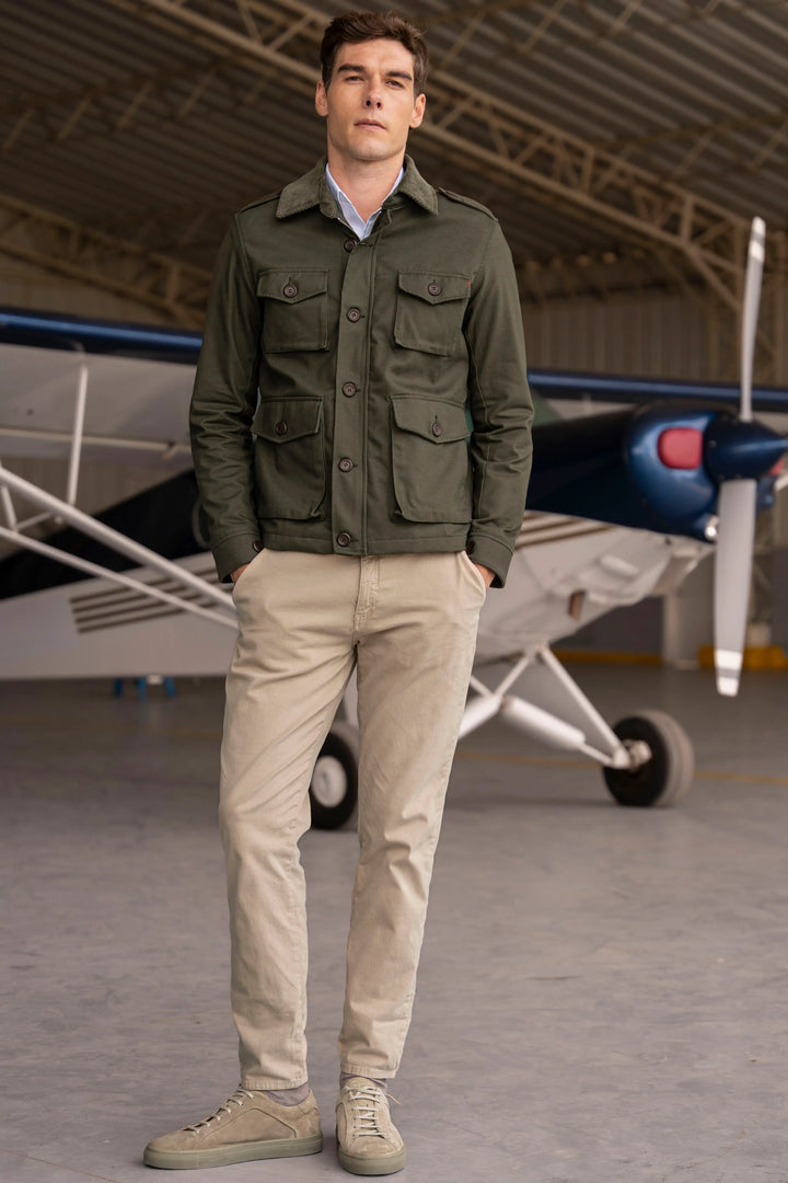 Chaqueta Atlas Hombre Verde Militar