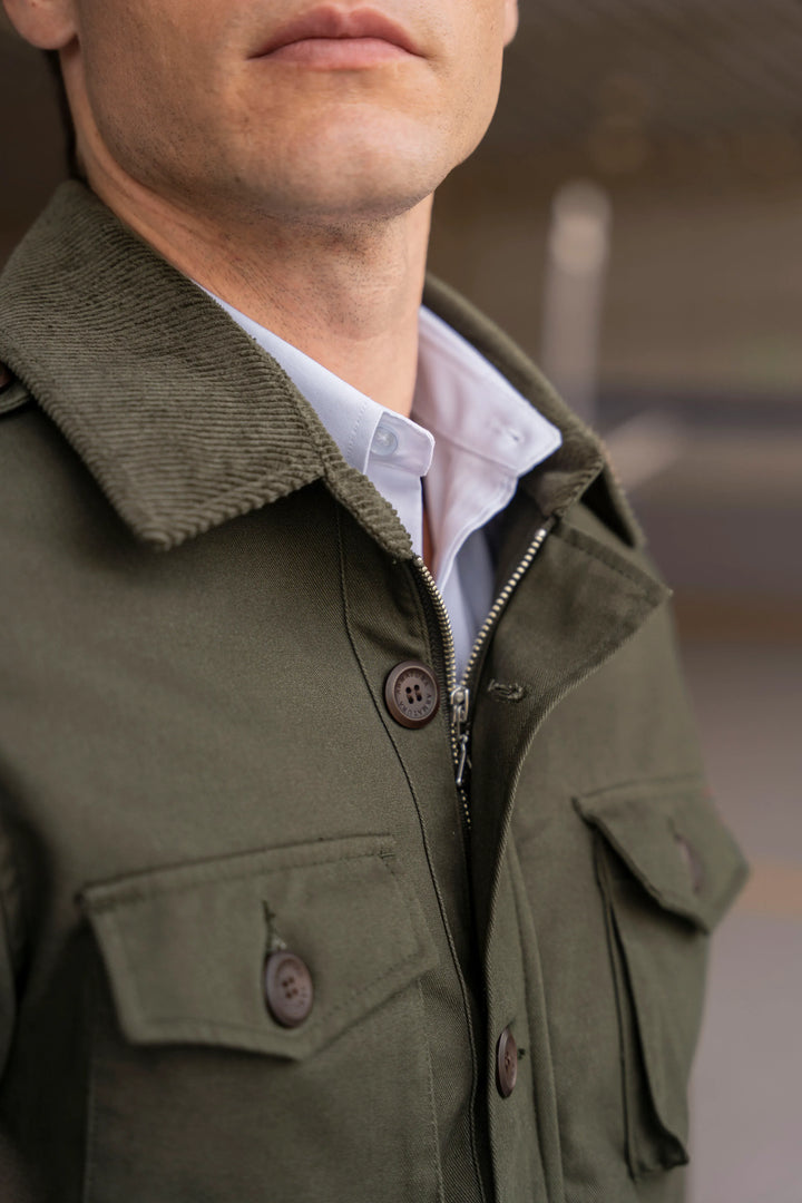 Chaqueta Atlas Hombre Verde Militar