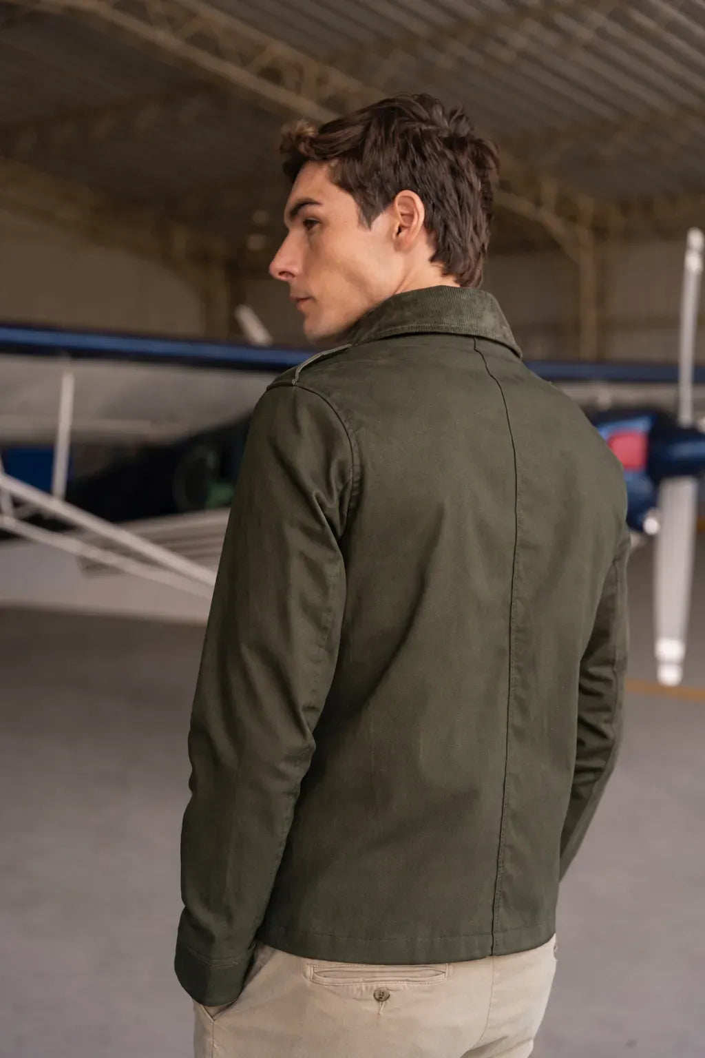 Chaqueta Atlas Hombre Verde Militar
