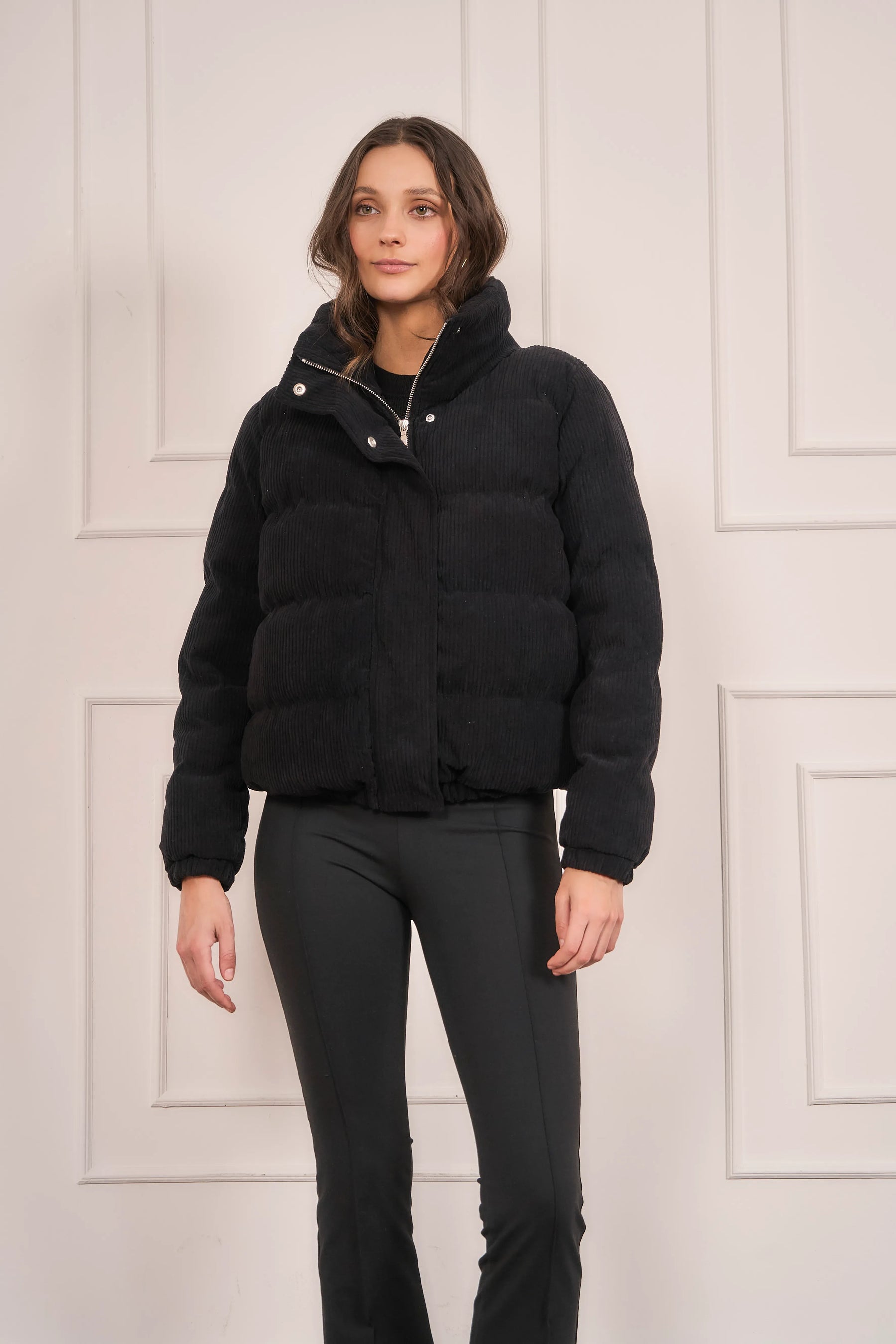 Chaqueta Puffer Mujer Negra