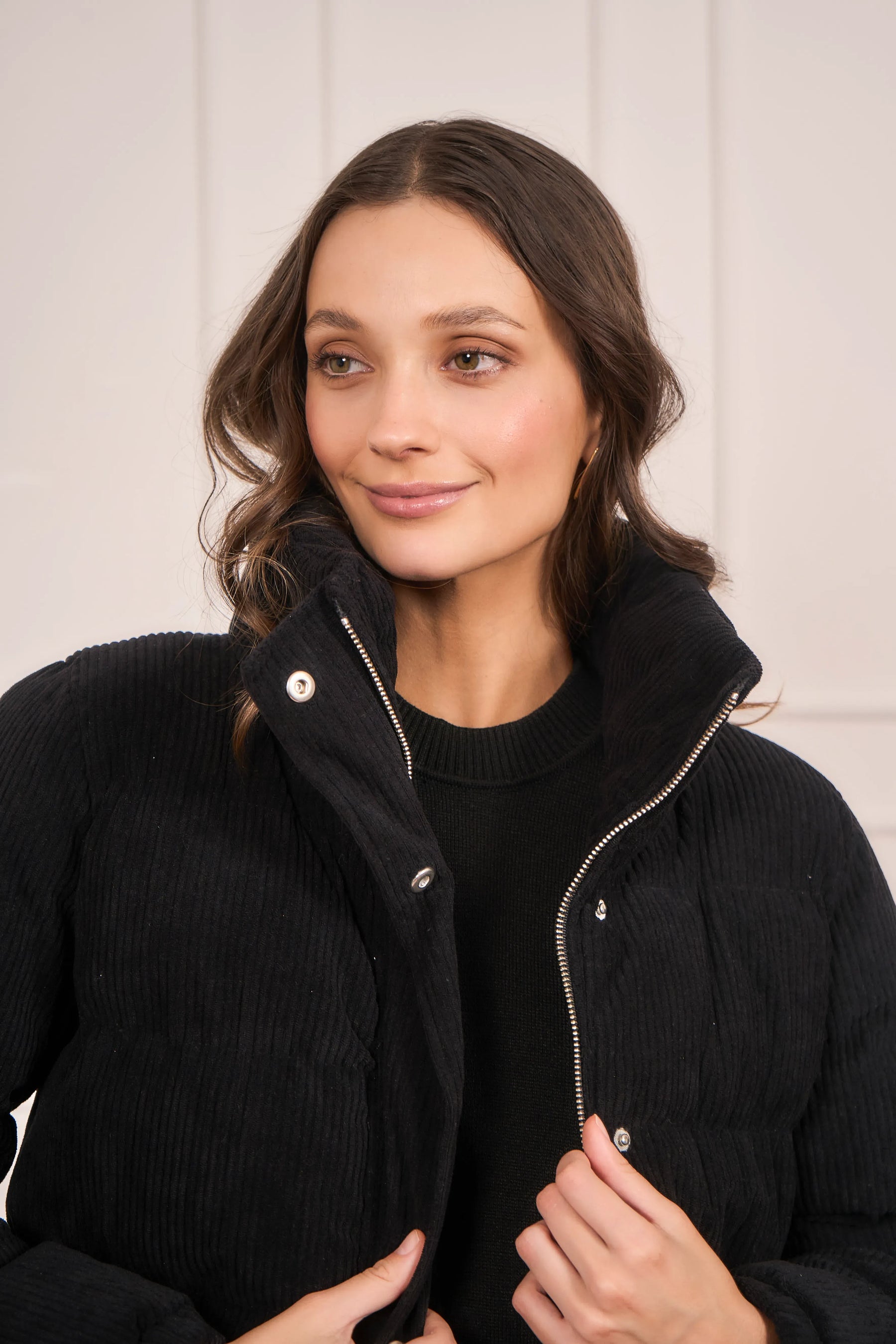 Chaqueta Puffer Mujer Negra